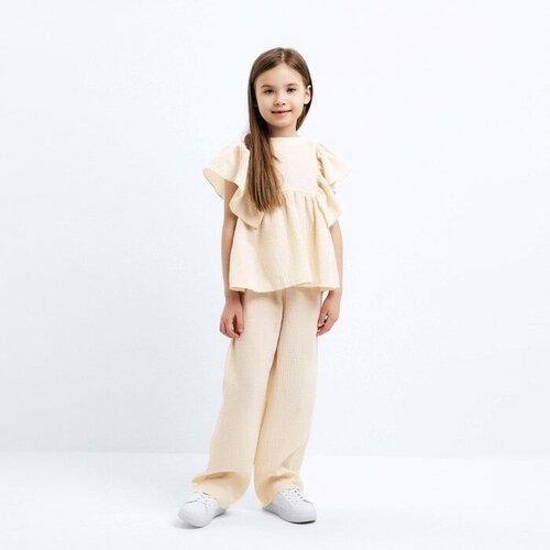 Комплект одежды Minaku, размер 104/52, бежевый комплект одежды minaku размер 104 бежевый белый