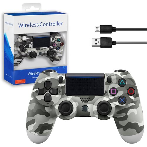 Геймпад для игровой приставки джойстик совместим с PlayStation PS4 и ПК Bluetooth беспроводной