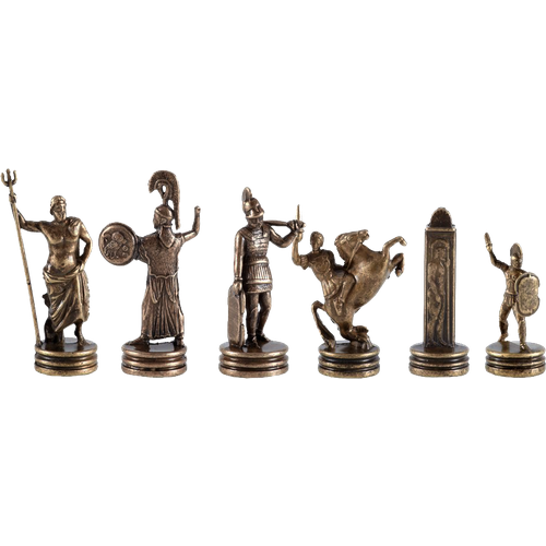 Шахматы оригинальные сувенирные Троянская война декоративная патина для металла kovali бронза 0 1кг