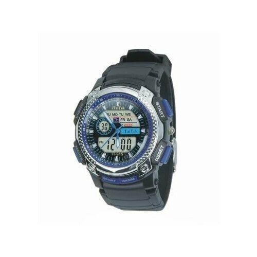 Наручные часы iTaiTek, синий, серебряный будильник такса диаметр 8 см 1206492