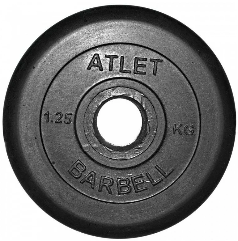 Диск MB Barbell MB-AtletB31 1.25 кг 1 шт. черный