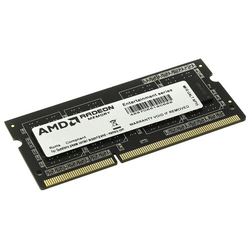 Оперативная память AMD 4 ГБ DDR3 1600 МГц SODIMM CL11 R534G1601S1S-U