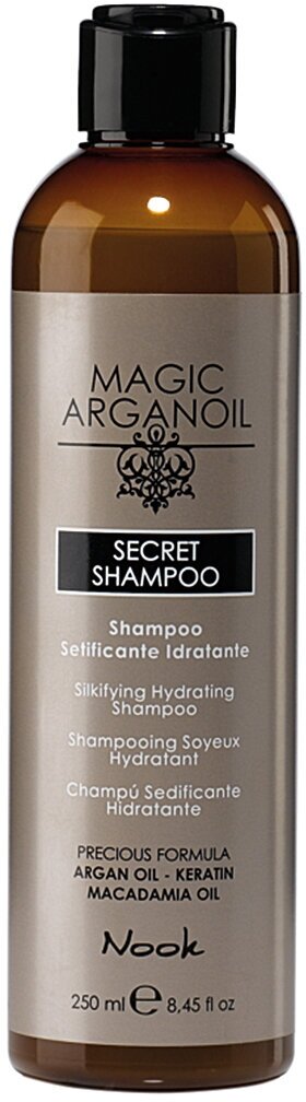 NOOK Secret Shampoo Секретный шампунь для волос разглаживающий и увлажняющий "Магия Арганы", 250 мл