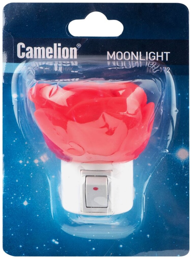 Camelion "Роза" (LED ночник с выкл, 220V) CAMELION NL-172 (1 шт.) - фотография № 2