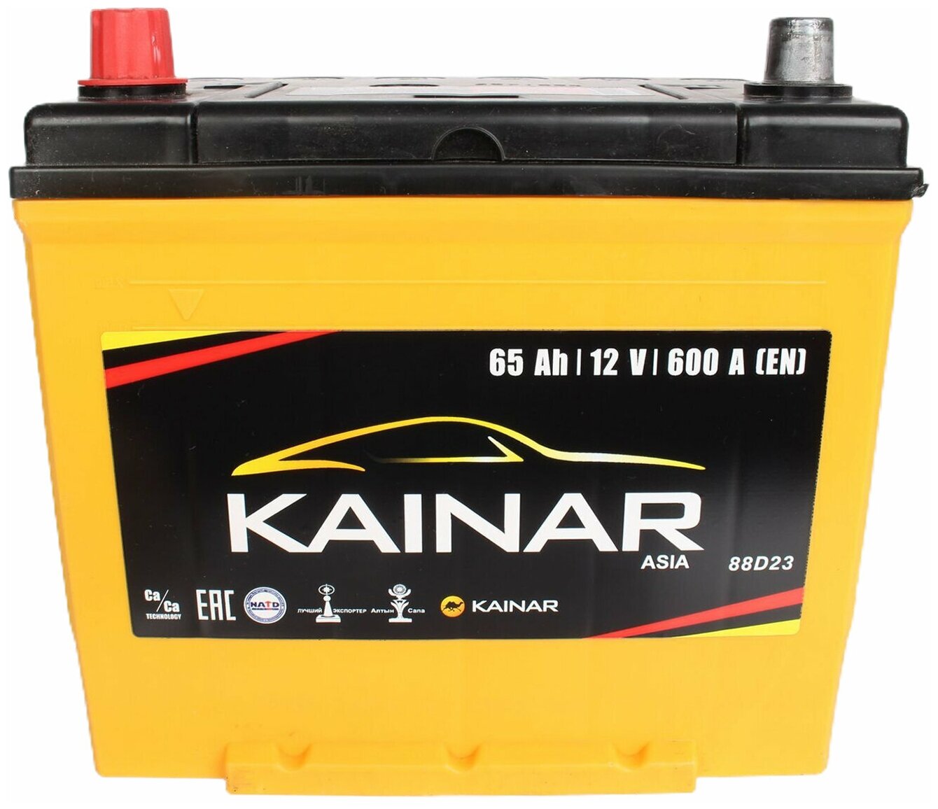 Аккумуляторная батарея KAINAR 88D23R 6СТ65 азия