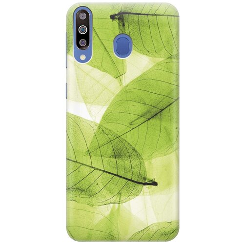 фото Gosso ультратонкий силиконовый чехол-накладка для samsung galaxy m30 с принтом "зеленые листья"