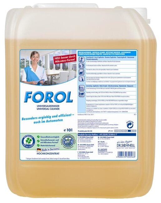 Dr. Schnell Универсальное чистящее средство Forol, 10 л