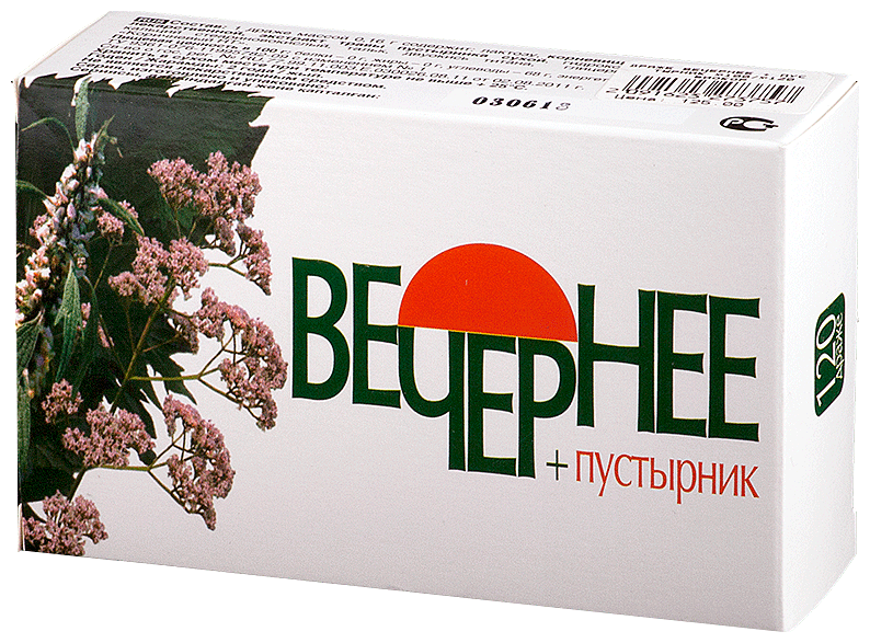 Вечернее + Пустырник др., 120 шт., 2 уп.