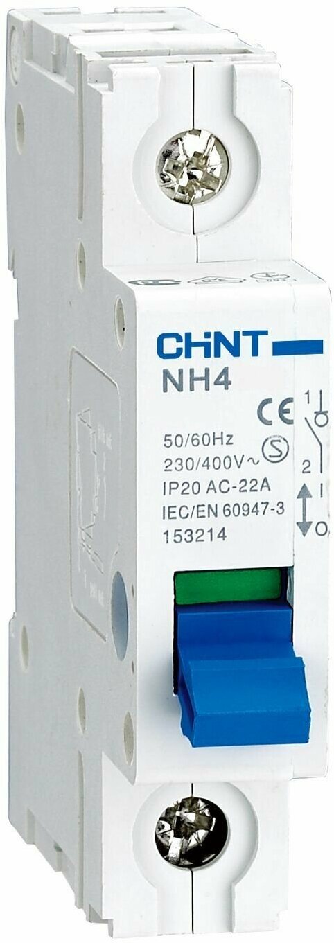 398038, Выключатель нагрузки NH4 1P 63A (DB)