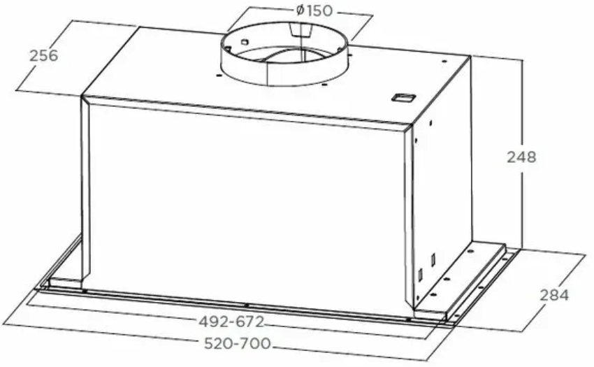 Вытяжка встраиваемая Midea MH60I370B 60 см цвет черный - фото №6