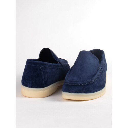 фото Мокасины belle bagnino, размер 42, синий