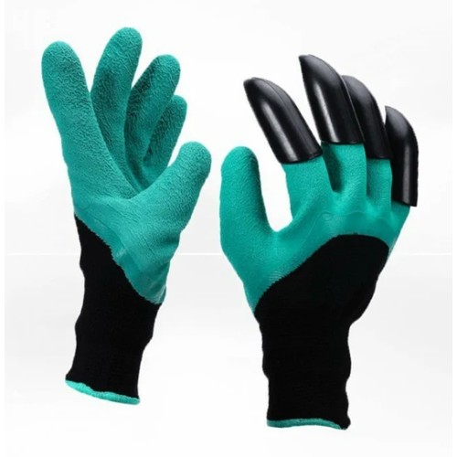 Перчатки хозяйственные Garden Genie Gloves. Перчатки садовые с когтями.