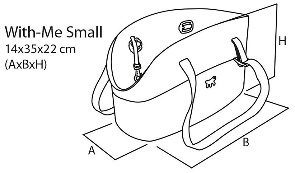Сумка-переноска для собак Ferplast With-Me Small 22х35х14 см 14 см 35 см 22 см фиолет 5 кг - фотография № 6