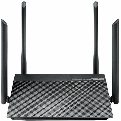 Wi-Fi роутер ASUS RT-AC1200 V2, AC1200, черный