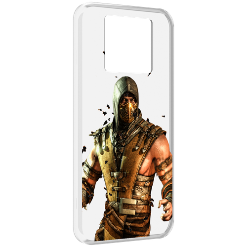 чехол mypads mortal kombat scorpion для vivo y76 5g задняя панель накладка бампер Чехол MyPads Mortal Kombat scorpion для Black Shark 3 5G / Black Shark 3S задняя-панель-накладка-бампер