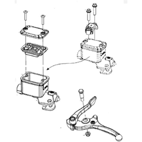 Ремкомплект главного тормозного цилиндра для Ski-Doo , Sledex