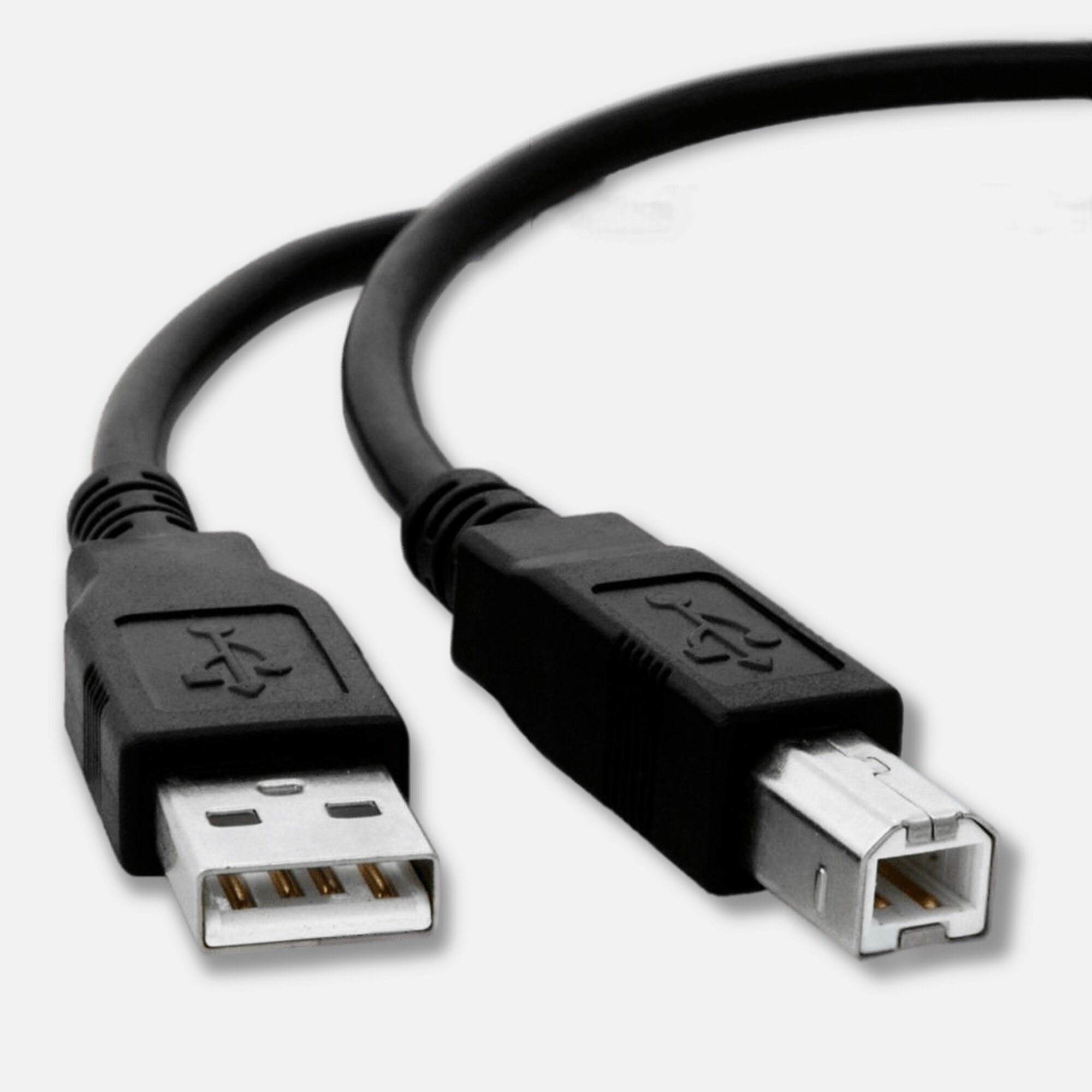 Кабель для подключения принтера USB 2.0, 5 м (A штекер - B штекер), МФУ, сканера, оргтехники и других периферийных устройств, 5 метров