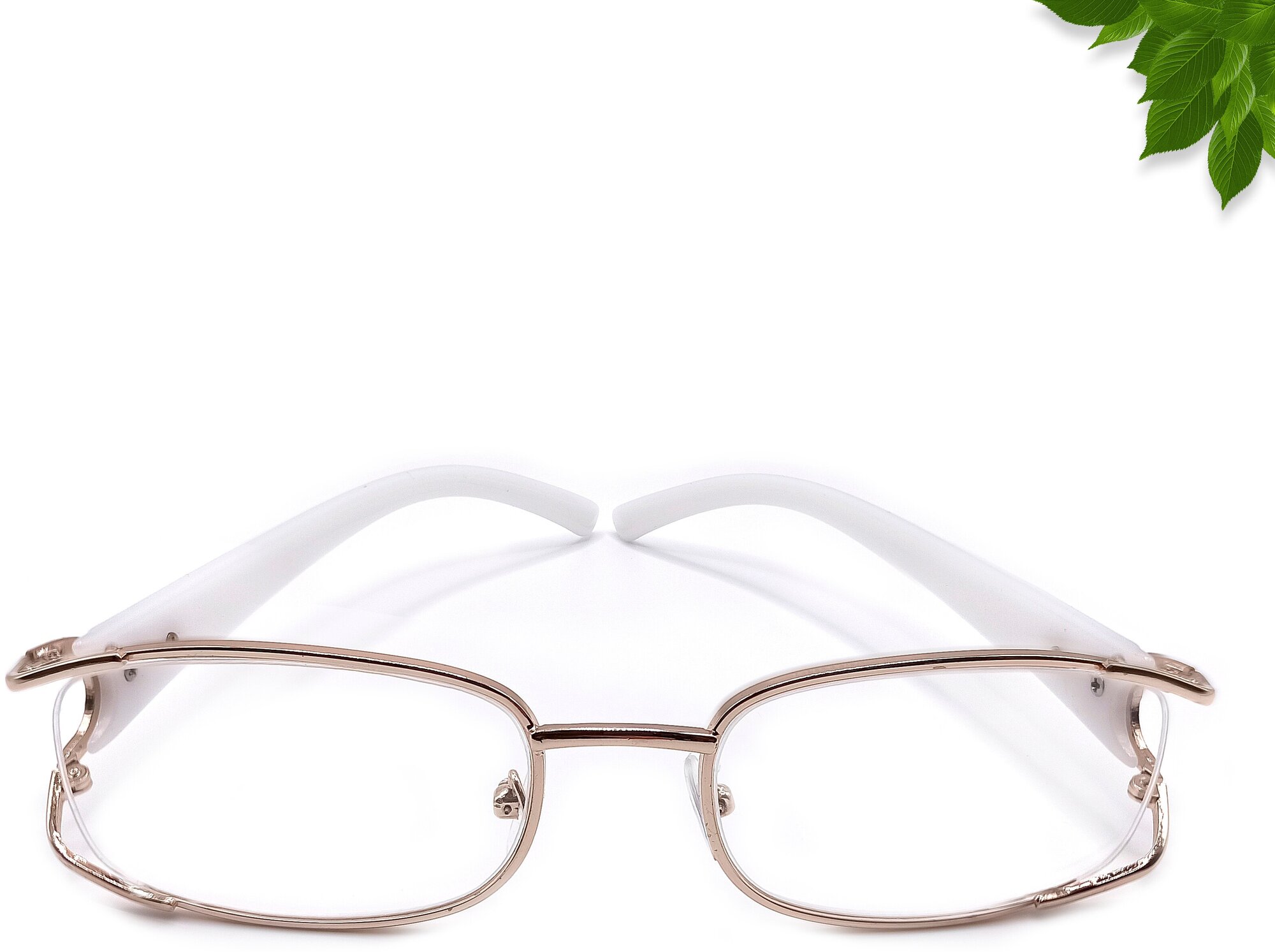 Очки для зрения женские с диоптриями +1.00 в металлической оправе, очки для чтения, корригирующие очки