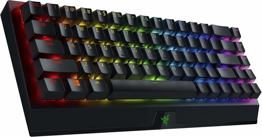 Клавиатура Razer BlackWidow V3 Mini HyperSpeed, USB, беспроводная, черный [rz03-03891600-r3r1]