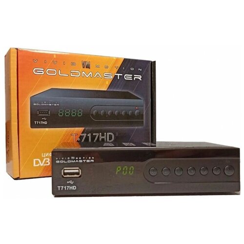 Цифровой эфирный ресивер GoldMaster T-717HD (DVB-T2/C)