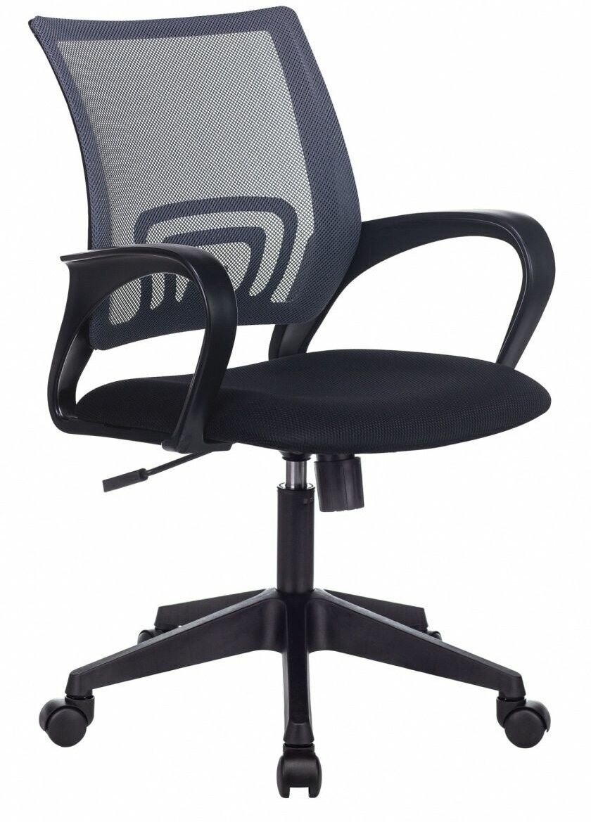 Кресло CH-695N темно-серый TW-04 сиденье черный TW-11 сетка/ткань крестовина пластик CH-695N/DG/TW-11