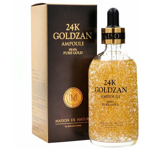 Сыворотка для лица Maison De Nature 24K Goldzan Ampoule 99.9% Pure Gold