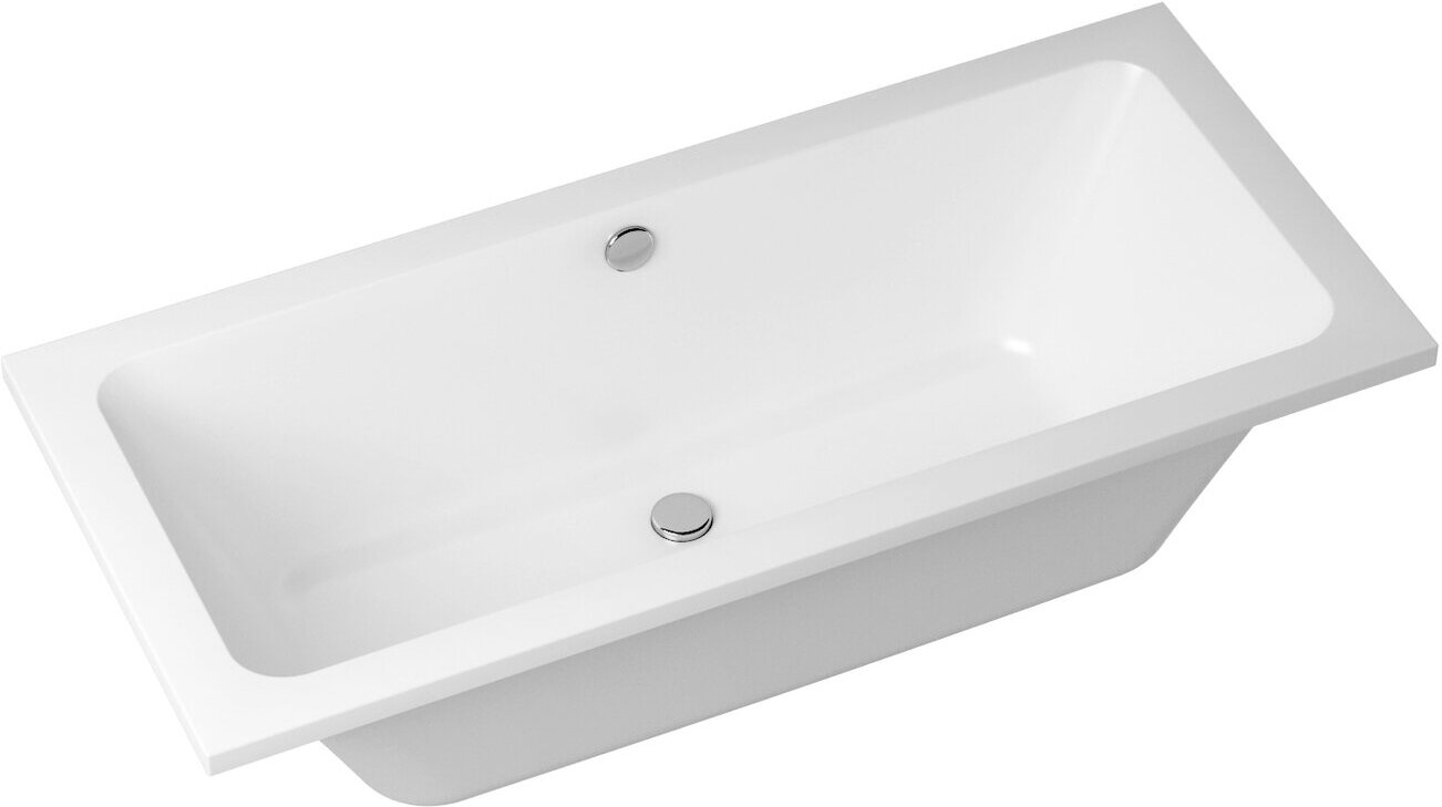 Акриловая ванна 180х80 см Lavinia Boho Pure набор 2 в 1 S1-37100080: прямоугольная ванна, усиленный металлический каркас - фотография № 3