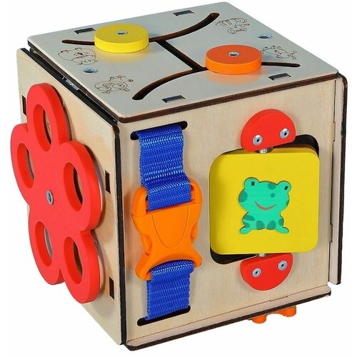 KimToys Бизиборд, бизикуб, бизикубик дорожный для девочек и мальчиков, игрушки для малышей, подарки детям