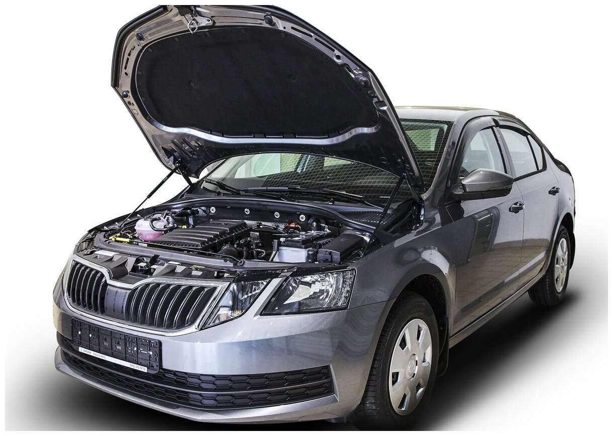 Газовые упоры капота АвтоУпор для Skoda Octavia A7 2013-2020, 2 шт, USKOA7012