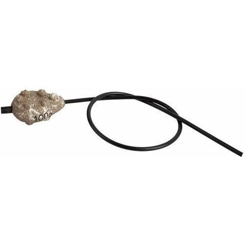 фото Грузило карповое сменное mikado скользящее с антизакручивателем. плоское (песочный) 24s 50 г.