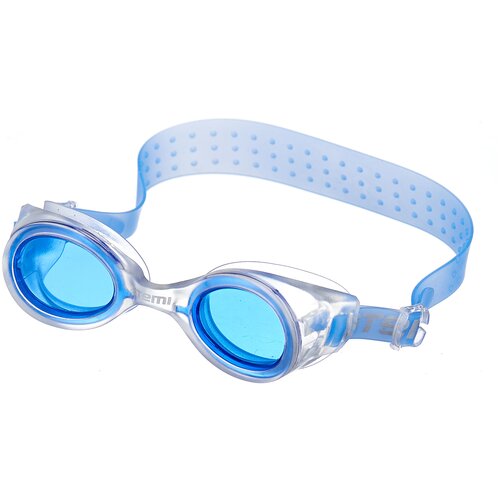 Очки для плавания ATEMI , детскиесиликон (бел/син), N7301