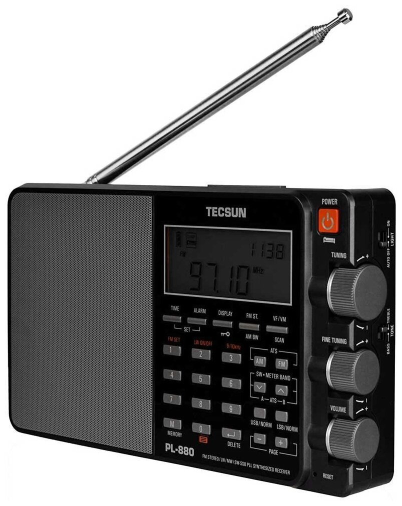 Радиоприемник Tecsun PL-880 Black Gift Case