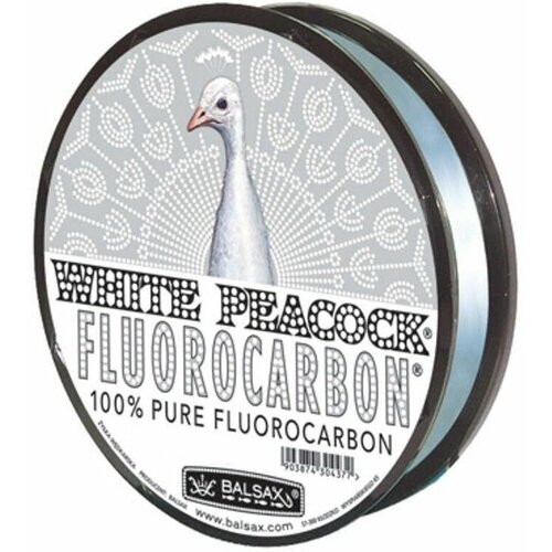 леска balsax white peacock fluorocarbon 30м 0 18 Леска Balsax Fluorocarbon White Peacock 50м, 0.20mm