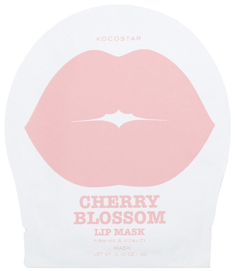 Патчи гидрогелевые для губ, цветущая вишня / Cherry Blossom Lip Mask Single Pouch 1 патч