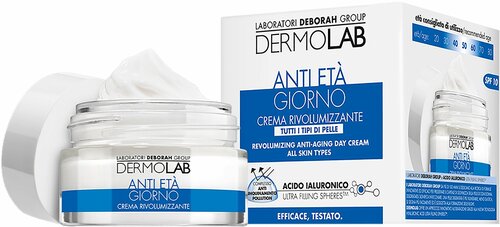 Крем дневной против морщин разглаживающий, Dermolab, Revolumizing Anti-Aging Day Cream SPF10, 50 мл