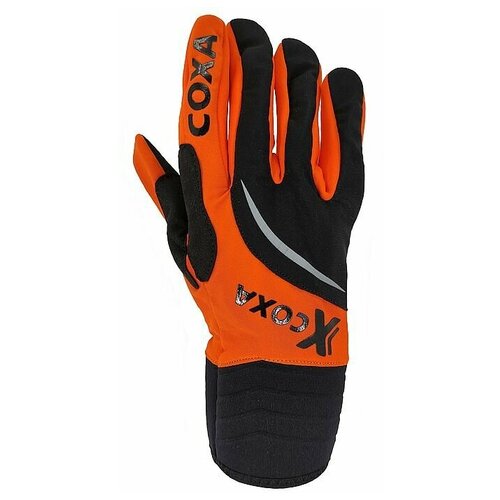 Перчатки COXA, размер 10, черный, оранжевый перчатки coxa размер 10 черный оранжевый