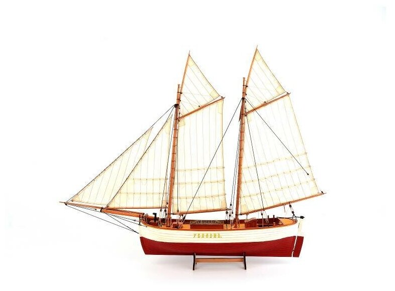 Набор для постройки модели императорской яхты бота "Увалень". Масштаб 1:48