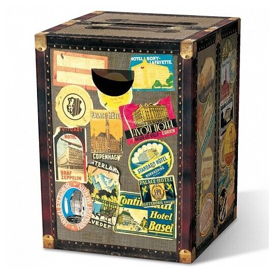 Табурет картонный Globetrotter, 32,5х32,5х44 см - фотография № 1