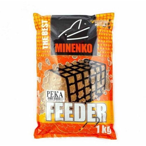 Прикормка Feeder, Река, меланжевый, 1 кг прикормка minenko feeder озеро меланжевый 1 кг