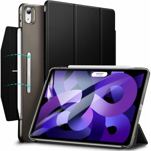 Чехол книжка ESR Ascend Trifold Case для iPad Air 4 (2020) / Air 5 (2022) Frosted Black, черный