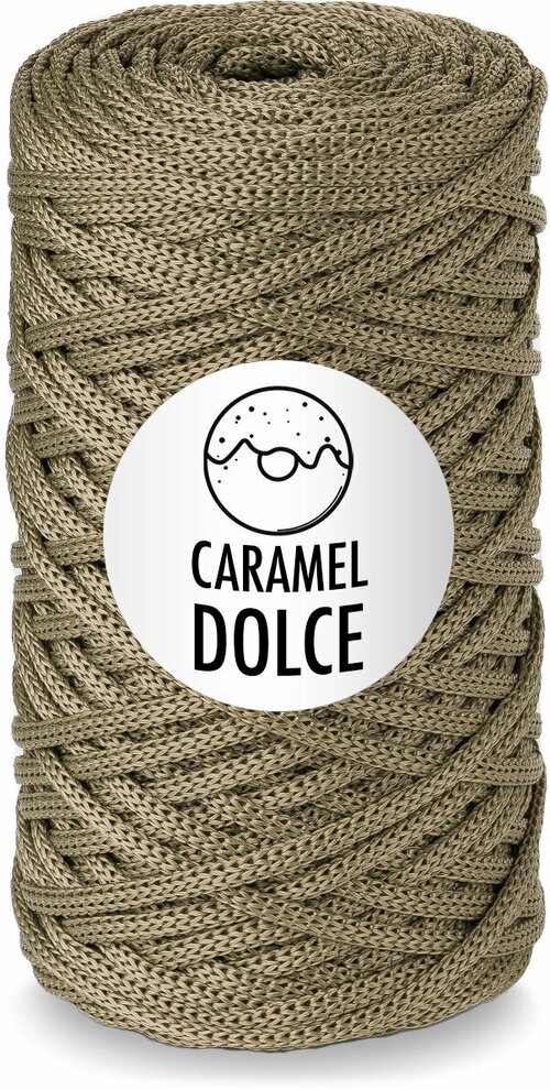 Шнур для вязания Caramel DOLCE 4мм, Цвет: Тимьян, 100м/200г, плетения, ковров, сумок, корзин, карамель дольче