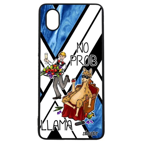 фото Чехол на samsung galaxy a01, "no prob lama" прикол super lama utaupia