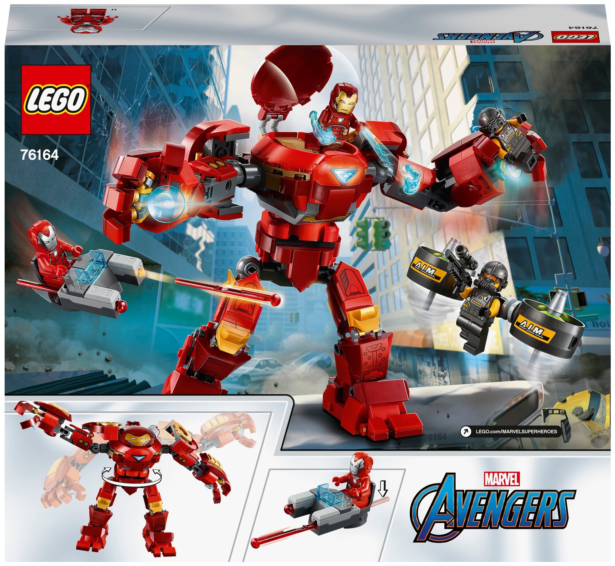 Конструктор LEGO Avengers Халкбастер против агента А.И.М., 456 деталей (76164) - фото №2