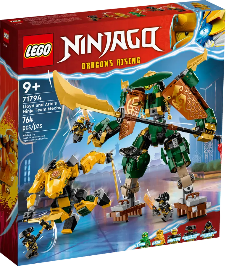 Конструктор LEGO Ninjago 71794 Lloyd and Arin's Ninja Team Mechs, 764 дет.
