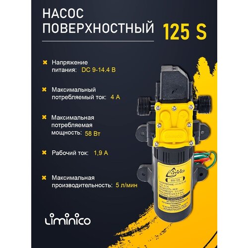 Насос помпа высокого давления BW 125-S, 12В, всасывающий