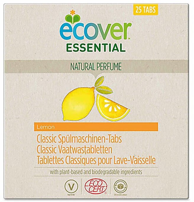 Таблетки для посудомоечной машины ecover Essential таблетки (лимон), 25 шт., 0.5 кг - фотография № 2