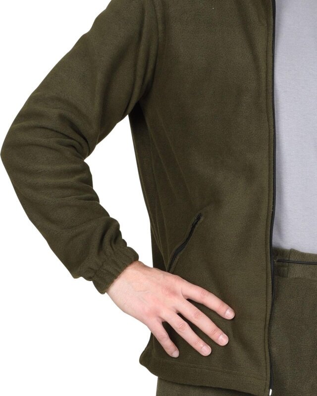 Костюм флисовый куртка, брюки оливковый р. 96-100/170-176