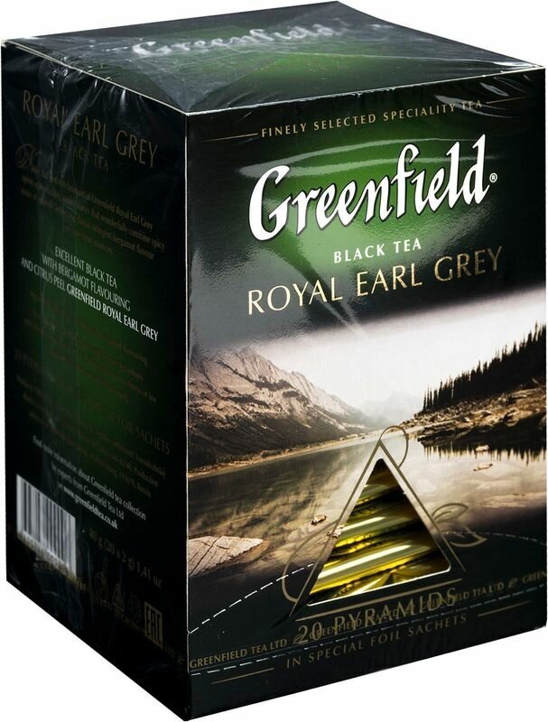 Чай черный Greenfield Royal earl grey 20 пирамидок