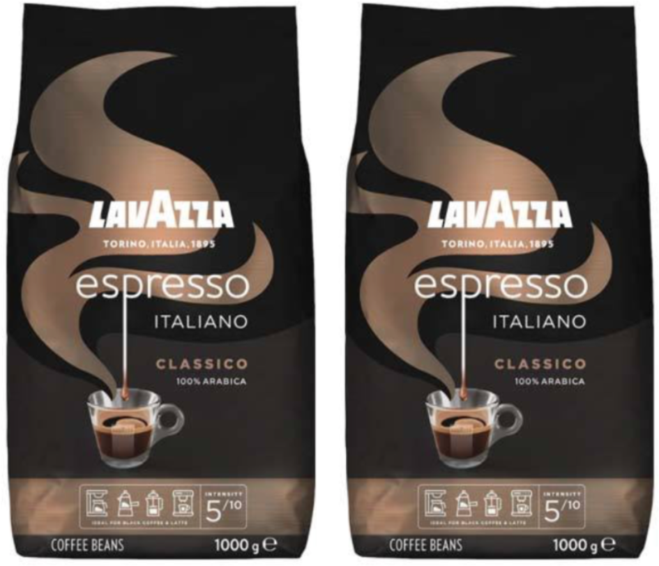 Кофе в зернах Lavazza Espresso 1 кг 2 штуки