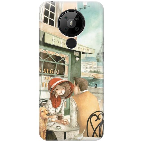 фото Re:pa чехол - накладка artcolor для nokia 5.3 с принтом "sweet paris"